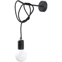 Sollux - Applique Edison tissu, acier 1xE27