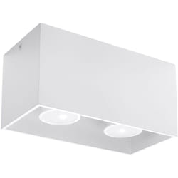 Sollux - Plafonnier Quad aluminium 2xGU10