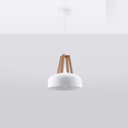 Garantie : Garantie fabricant de 5 ans Collection : Casco Type de lampe : Suspension Couleur : Blanc, bois naturel Matériau : ...