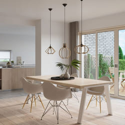 Suspension LED E27 - Arancia - Moderne - Bois massif - Design Loft - 60W