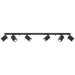 Merida - Barre de projecteur à 6 lumières noir, GU10 - Sollux
