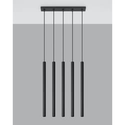 Sollux - Suspension pastelo 5xG9 Noir SL.0472