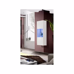 Vitrine murale à suspendre - Fly - 40 cm x 126 cm x 29 cm - Blanc