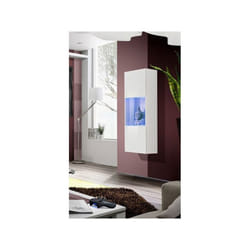 Vitrine murale à suspendre - Fly - 40 cm x 126 cm x 29 cm - Blanc