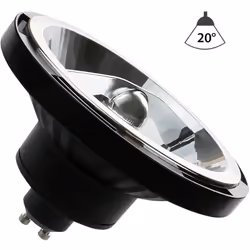 Spot LED AR111 800lm 10 watts, blanc chaud 3000K Spot LED AR111 avec culot GU10 est recommandé avec sa puissance lumineuse de ...