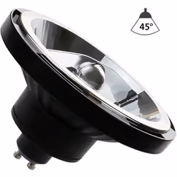 Spot LED AR111 brille 1050lm 12 watts, blanc chaud 3000K 45° Le spot LED AR111 avec culot GU10 est recommandé avec sa puissan ...