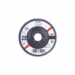 Roue à lamelles 3M TM 566A. Présentation du 3M TM 566A, cette roue à rabat fournit un système polyvalent à un disque qui est ...