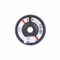 Roue à lamelles 3M TM 566A. Présentation du 3M TM 566A, cette roue à rabat fournit un système polyvalent à un disque qui est  ...