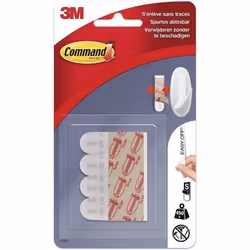 Languettes Repositionnables - 3M - 16 Petites Languettes - Support 450 g - Sans trace - Facile à retirer