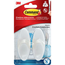 3M Crochet Medium Command (L x l x H) 86 x 35 x 29 mm blanc Contenu: 2 pc(s) W288522