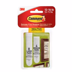 3M 17209FGN, Adhésif double-face, Blanc, Intérieure, 5,4 kg, Ampoule