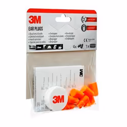 3M 1100C4 bouchon d'oreille anti-bruit Bouchons d'oreilles réutilisables Orange 4 pièce(s) - Vue supplémentaire 4