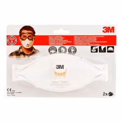 3M 9322C2, FFP2, Blanc, 2 pièce(s)