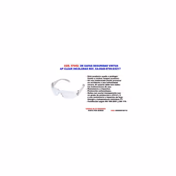Ce produit permet de protéger contre certains risques oculaires. - Une mauvaise utilisation peut provoquer un accident ou une ...