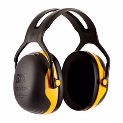 3M X2AC1, Adulte, Mâle, Noir, Jaune, Arceau, 105 dB, 31 dB