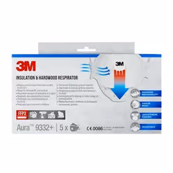 3M 9332PRO5 masque respiratoire réutilisable FFP3 Masque respiratoire mi-visage Respirateur purificateur d'air