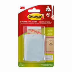 Fixer sans outil, sans trou et sans trace. Supporte 3kg Avec la technologie Command™, oubliez les clous, vis, punaises qui ab ...