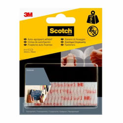 Scotch 7100151768 Velcro Transparent 2 pièce(s)