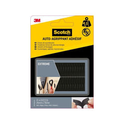 Scotch - 4 bandes auto-agrippantes noir intérieur L.7.6 x l.25.0 mm