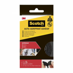 SCOTCH 2 rubans agrippant adhésifs noir intérieur SCOTCH L.150 x l.19 mm