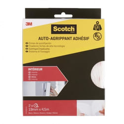 2 rubans agrippant adhésifs blanc intérieur SCOTCH L.450 x l.19 mm