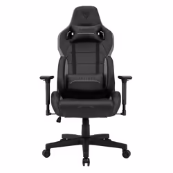 SENSE7 Sentinel, Siège de jeu sur PC, 150 kg, Chaise avec assise rembourrée, Dossier rembourré, Noir, Noir