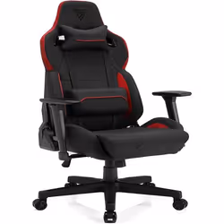 SENSE7 Sentinel, Siège de jeu sur PC, 150 kg, Chaise avec assise rembourrée, Dossier rembourré, Noir, Noir