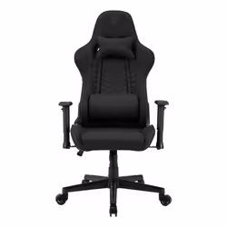 SENSE7 Spellcaster, Siège de jeu sur PC, 150 kg, Chaise avec assise rembourrée, Dossier rembourré, Noir, Noir