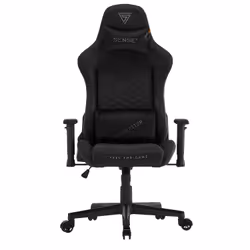 SENSE7 Spellcaster Senshi, Siège de jeu universel, 150 kg, Chaise avec assise rembourrée, Dossier rembourré, Noir, Noir