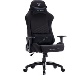 Chaise de Jeu - SENSE7 - Spellcaster Senshi Edition XL - Ergonomique - Coussins Ajustables - Noir