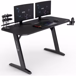 SENSE7 Bureau Nomad Classic Bureau Gaming 140x60 Bureau PC avec Crochet pour Casque Porte-gobelet Support pour Manette