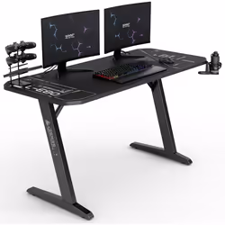 Bureau Gaming - SENSE7 - Nomad Cybernetic - 140x60 cm - Ergonomique - Noir