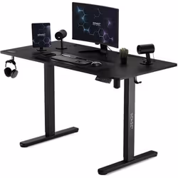 Bureau électrique - SENSE7 - NOJO - Réglable en hauteur - 120x60 cm - Noir