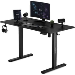 Bureau électrique - SENSE7 - NOJO - Réglable en hauteur - 120x60 cm - Noir