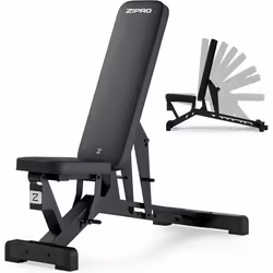 Banc de musculation - ZIPRO - Pumpiron - Pliable - 8 niveaux dinclinaison - Supporte 350 kg
