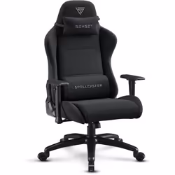 Chaise Gaming - SENSE7 - Spellcaster FUKU XL - Alcantara Haut de Gamme - Inclinaison 160° - Accoudoirs Réglables
