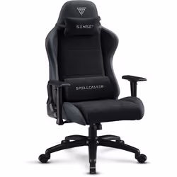 Chaise Gaming - SENSE7 - Spellcaster FUKU XL - Cuir Éco & Alcantara - Inclinaison 160° - Accoudoirs Réglables