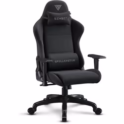 Chaise Gaming - FUKU - Spellcaster - Alcantara Haut de Gamme - Inclinaison 160° - Accoudoirs Réglables