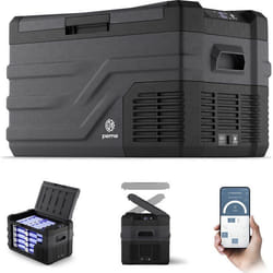 PEME Glaciere Auto - Glaciere Moto compresseur - 268 l - Quest 30 - Glaciere Moto contrôle du smartphone - Noir