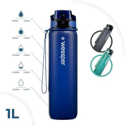 Bouteille de sport Wessper ActiveMax Triline - 1000ml - Bleu