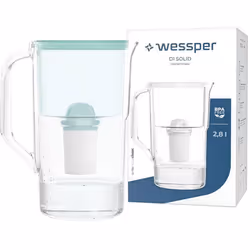 Wessper D1 SOLID carafe filtrante à eau 2.8 L Compatible avec Brita Maxtra Contient une carafe filtrante + un filtre à eau