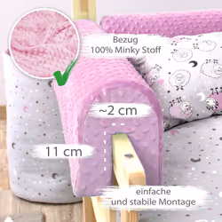 Totsy Baby OCH201_ROZOWY_70 protection de lit d'enfant