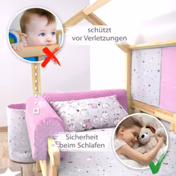 Totsy Baby OCH201_ROZOWY_70 protection de lit d'enfant - Vue supplémentaire 4