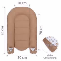 Totsy Baby KOK324_JELEN_50X90 jupe de lit bébé, anti-choc et doublure