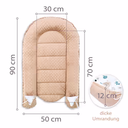 Totsy Baby KOK118_JEZYK_50X90 jupe de lit bébé, anti-choc et doublure
