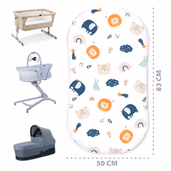 Totsy Baby PDZ802_MULTI_50X83 drap housse pour matelas pour bébé 1 pièce(s)