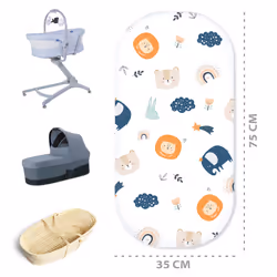 Totsy Baby PDZ802_MULTI_75X35 drap housse pour matelas pour bébé 1 pièce(s)