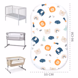 Totsy Baby PDZ802_MULTI_90X55 drap housse pour matelas pour bébé 1 pièce(s)