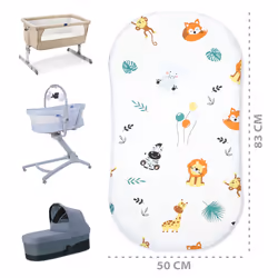 Totsy Baby PDZ804_MULTI_50X83 drap housse pour matelas pour bébé 1 pièce(s)