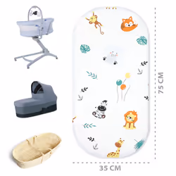 Totsy Baby PDZ804_MULTI_75X35 drap housse pour matelas pour bébé 1 pièce(s)